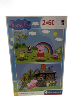Puzzle Peppa pig 2x60 + 4 anos