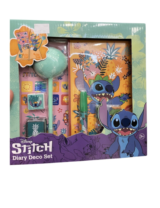 Diário Stitch com caneta