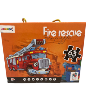 Puzzle carro de bombeiros 63 peças + 3 anos