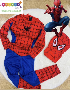 Disfarce Spiderman Tamanho 7-10 anos