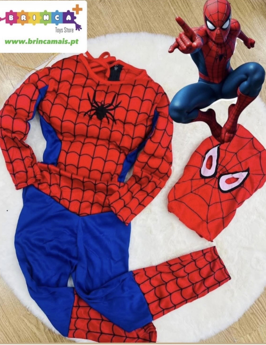 Disfarce Spiderman Tamanho 7-10 anos