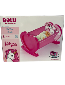 Berço de bonecas unicórnio