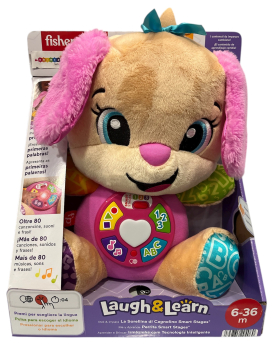 Cãozinho inteligente rosa 6-36 meses