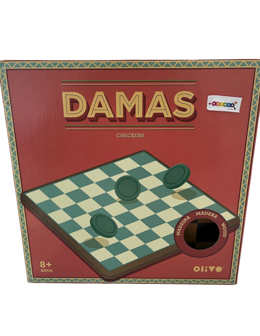 Damas em madeira + 8 anos