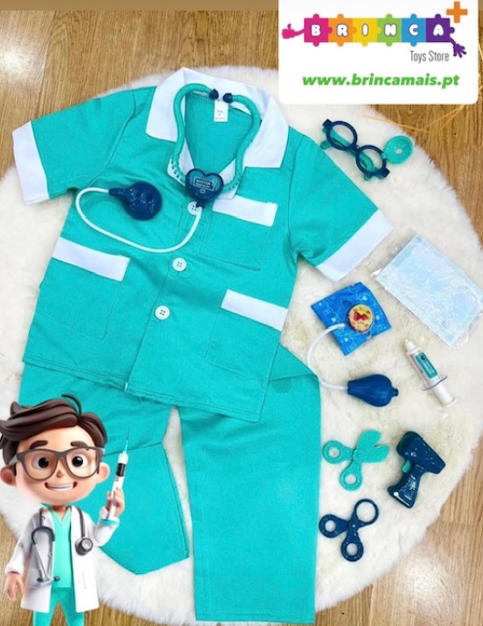 Disfarce Enfermeiro 7-10 Anos