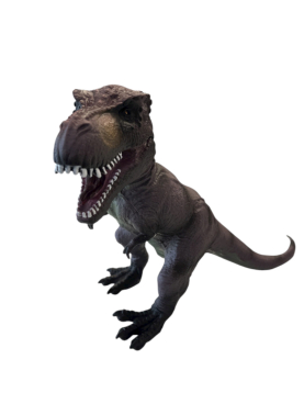 Dinossauro de borracha com som