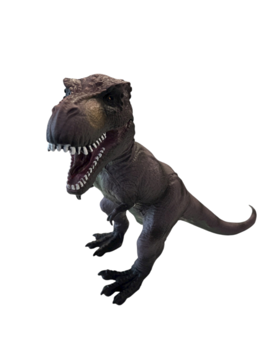 Dinossauro de borracha com som