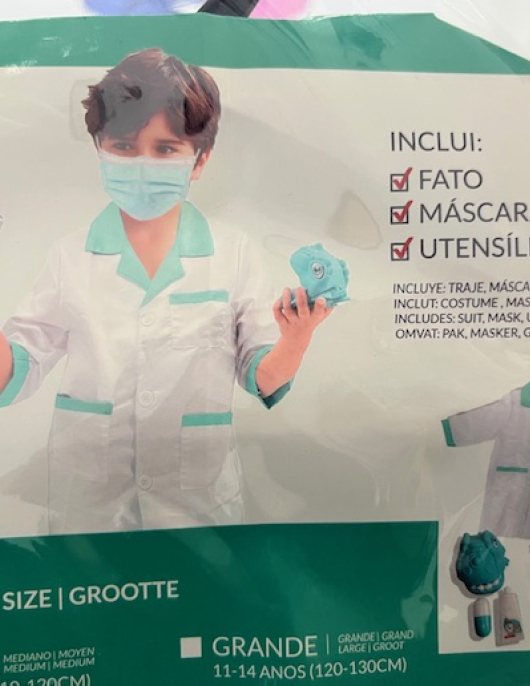 Disfarce Dentista 7-10 Anos