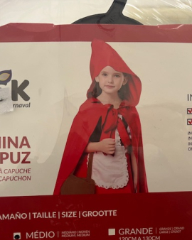 Disfarce Capuchinho vermelho 7-10A