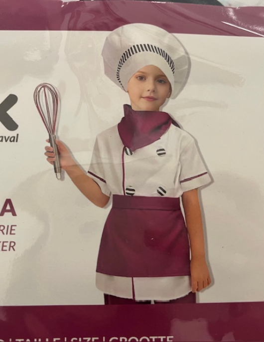 Disfarce Pasteleira 11-14 Anos