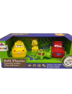 Conjunto veículos e animais soft