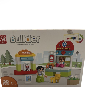 Blocos construção Hospital 30 peças