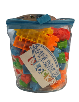 Blocos construção 96 peças + 3 anos