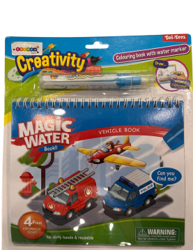 Livro pintar c/ marcador água