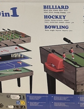 Mesa Multijogos ( Matraquilhos / Bilhar /bowling / ping-pong / Hockey )