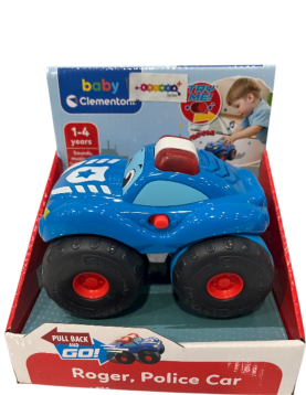 Carro policia Roger com luz e som  1-4 anos
