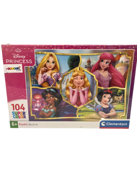 Puzzle Disney princesas 104 peças +6 anos