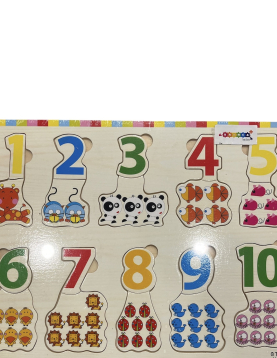 Puzzle madeira números