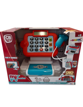 Máquina registadora supermercado com luz e som