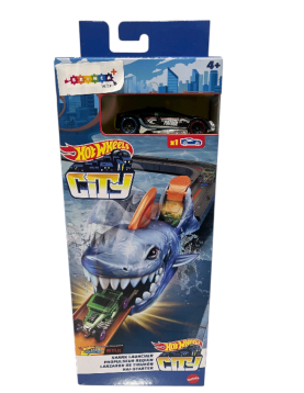 Hotwheels shark launcher