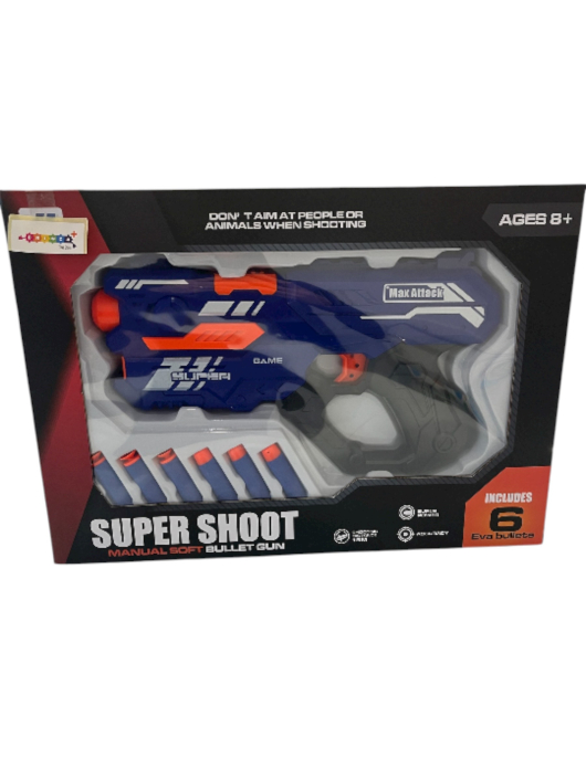 Pistola com balas Super shoot