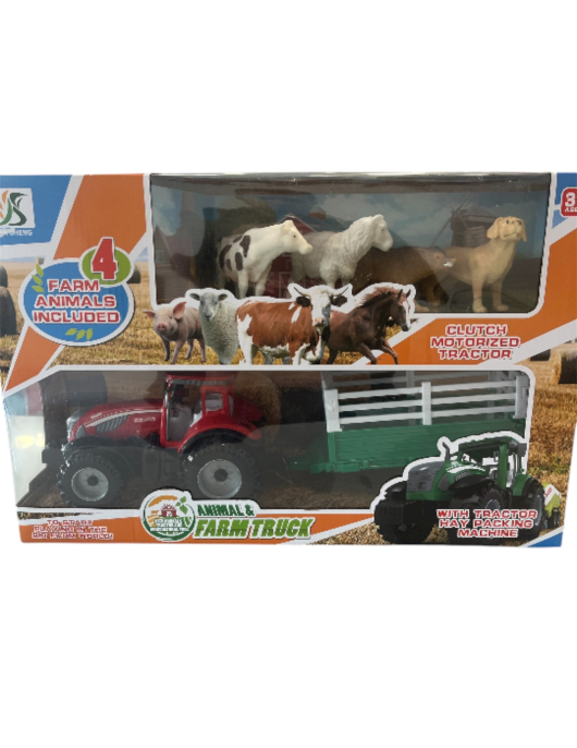 Trator com animais